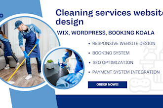 cleaning service website office cleaning house cleaning website on booking koala