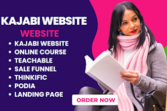setup teachable website thinkific sales funnel, online course kajabi website