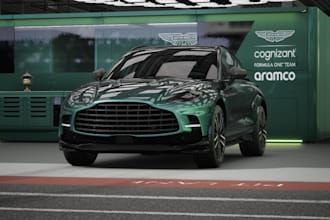 model 3d exterior advertisement car, sport car, game car rendering, mission car