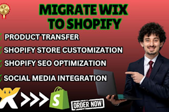 clone migrate wix ecommerce website to shopify website