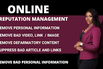 remove personal information negative article links news images and video online
