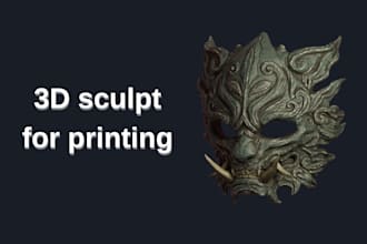 create a custom 3d model for you, ready for 3d printing