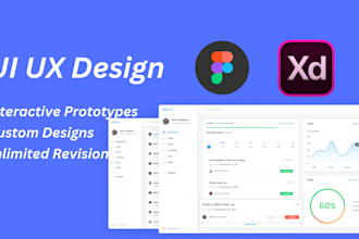 do dashboard design, admin panel UI and saas UI UX design in figma
