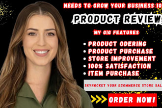 do amazon ebay, walmart etsy product review, product purchasing and ordering