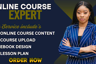 create online course creation, course content, ebook online course, lesson plan