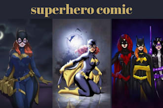 create comics, anime, chibi, manga, tattoos, storyboards, superheroes