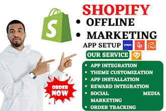 setup shopify offline marketing yotpo uppromote bixgrow seguno referrly adroll