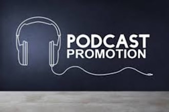 promote your podcast on all podcast platform or radio stations