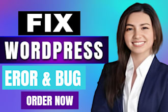 fix wordpress bugs, errors and a responsive website expertly