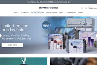 skin care shopify store spa beauty website makeup cosmetics dropshipping store