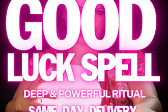 cast good luck spell, good fortune spell, attract luck ritual spell