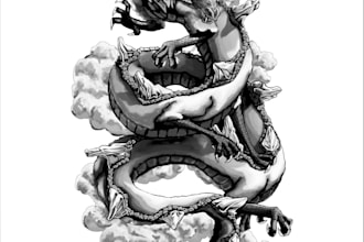 illustrate anything you like in traditional and digital art