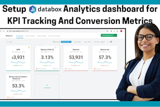 set up databox analytics dashboard for KPI monitoring and conversion tracking