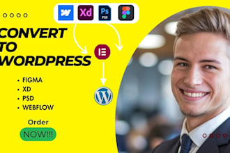 convert figma psd webflow xd to wordpress using elementor pro figma to elementor