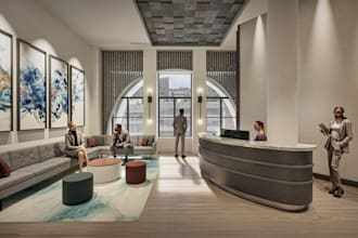 render 3d interior office, home office,workspaces, reception,lounge,3d modelling