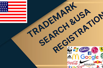 conduct a comprehensive trademark search, register your brand in  USA