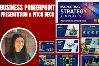 design investor pitch deck or a premium business powerpoint presentation