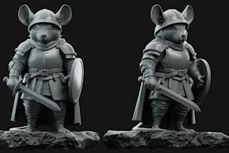sculpt  3d models and characters for 3d printing