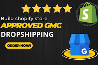 build shopify store and approved gmc