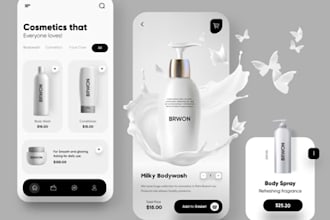 design print ready cosmetics package, box design, pouch label and bottle label