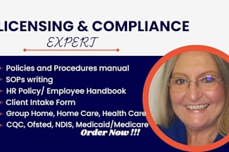 write policy manual sops employee handbook home care group home for compliance