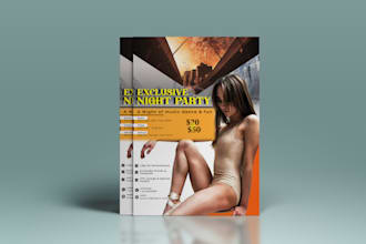 flyer design, events, beauty salons, business branding