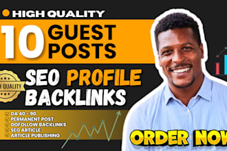 do SEO guest post, backlink on high da website, article writing, publishing