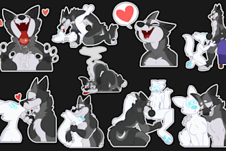 create nsfw animated stickers furry stickers for telegram and discord community