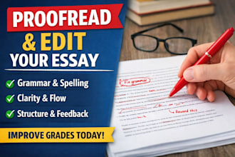 proofread and edit your essay for grammar and structure