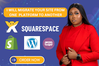 migrate wix, wordpress, shopify, woocommerce, weebly, squarespace website design