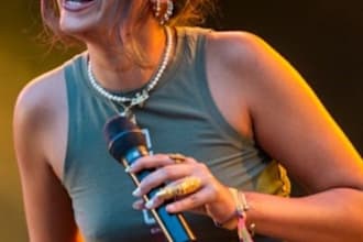 be your female punk singer, edm house, melodic rap vocals, female country vocal