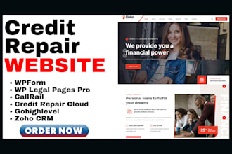build credit repair bookkeeping insurance website tax accountant finance website