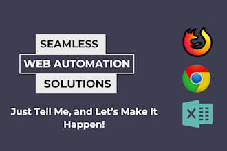 develop a python bot or script for web or browser automation