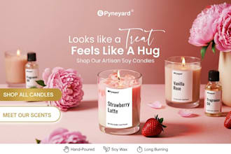 design candle shopify store luxury candle website candle store