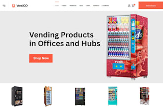 design premium vending machine website vending atm machine vending website