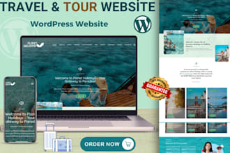 install customized traveler theme for travel website, travel agency tour website