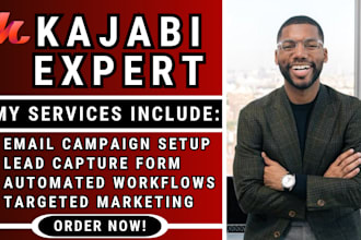 set up kajabi email marketing and automation for your business, online course