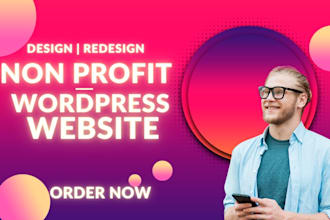 create nonprofit website for donations and charity