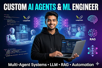 develop custom ai agents multi agent systems llm machine learning solutions