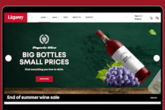 design wine shopify store beverage store beverages wine store beverage website