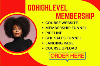 build ghl membership ghl online course ghl course website go high level hubspot