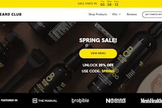 build high converting beard oil website beard grooming shopify store beard care