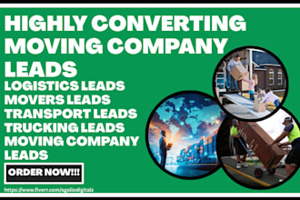 generate moving leads logistics movers transport trucking moving company leads
