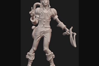 fix 3dmodel headbust,3d sculpture,3d concept art,3d printing,game asset,stl file