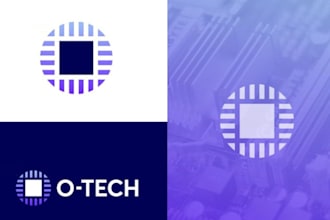design gradient fintech saas fintech business logo tech software