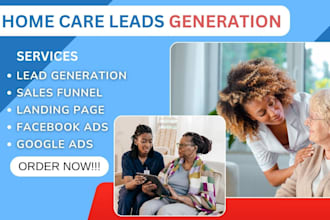 generate high quality home care leads, homecare facebook ads, homecare leads