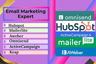 set up email automation in hubspot activecampaign omnisend mailerlite  keap