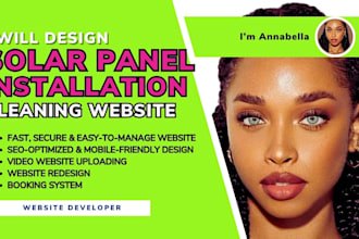solar panel installation website, solar landing page, solar cleaning website