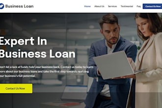 commercial business documentation loan lending website wordpress loan website