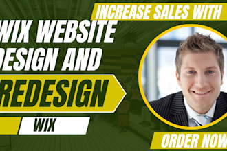 design wix website design or wix redesign wix landing wix studio ecommerce store